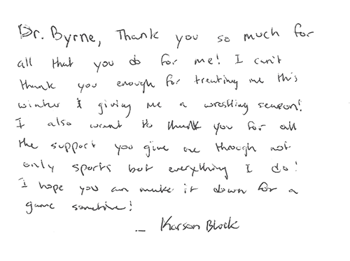 Karson Block Testimonial